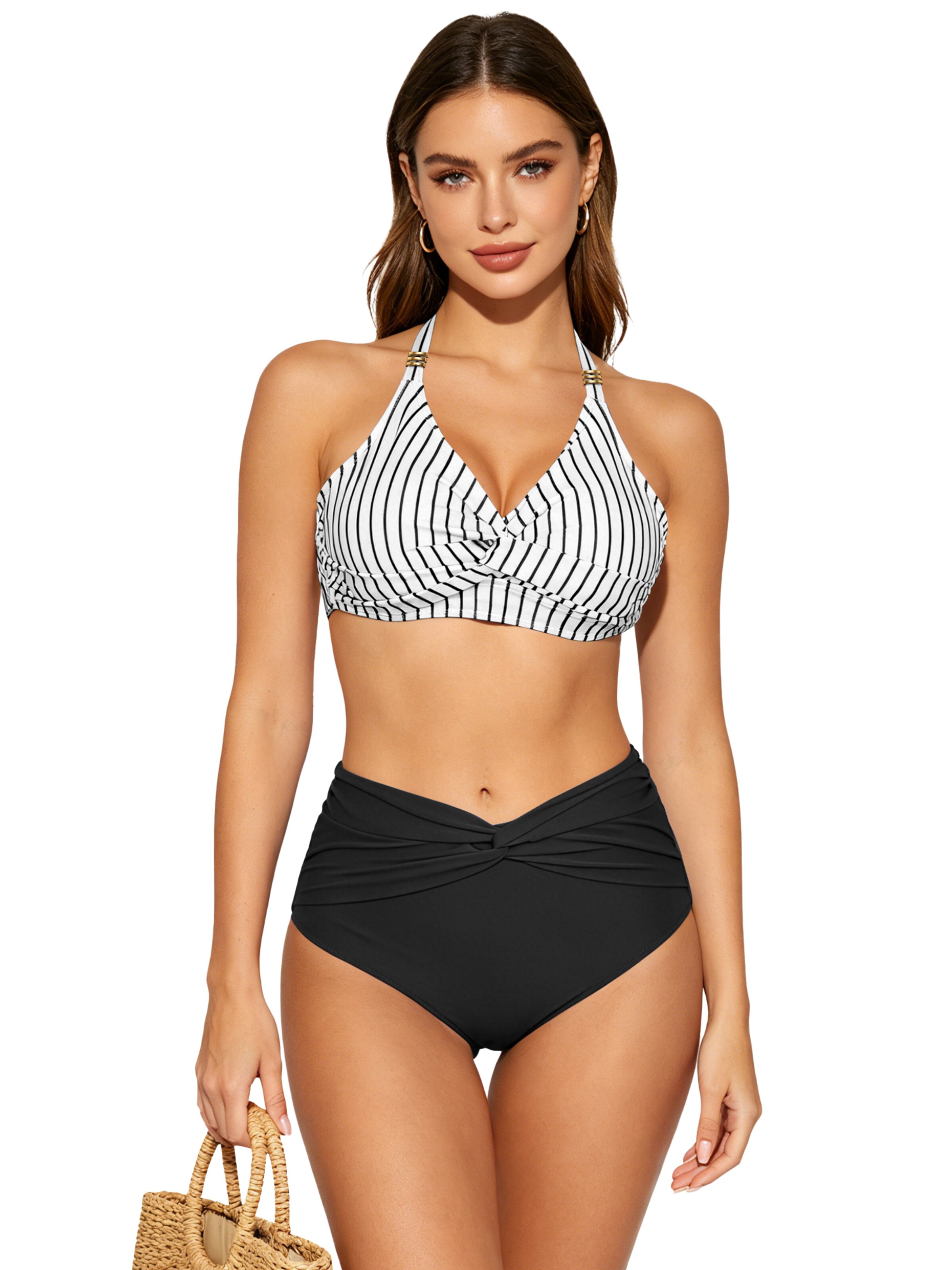 MEETWEE Klassiek Bikini in Wit