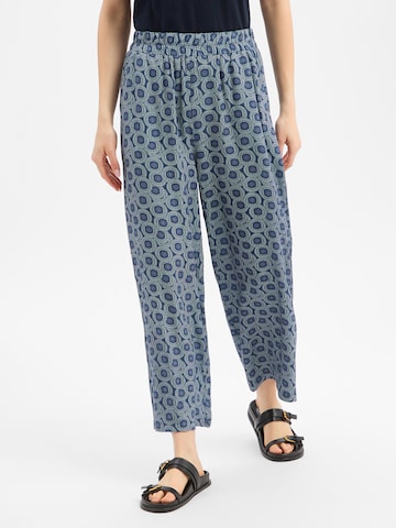 Franco Callegari Wide Leg Hose in Blau: Vorderseite