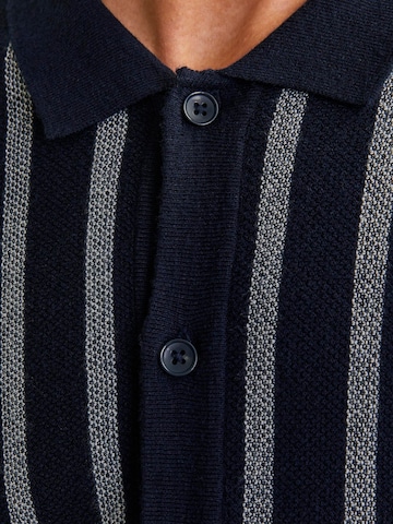 JACK & JONES Cardigan 'Faro Sodra' i blå