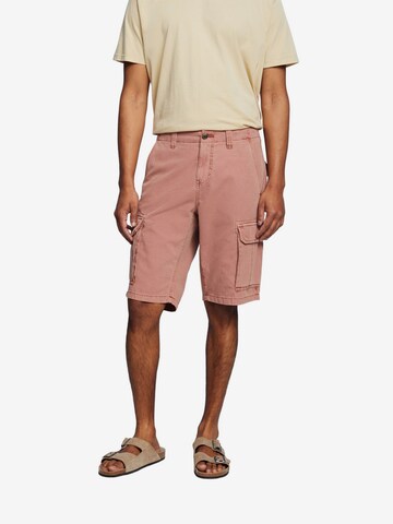 Regular Pantalon cargo ESPRIT en rose : devant