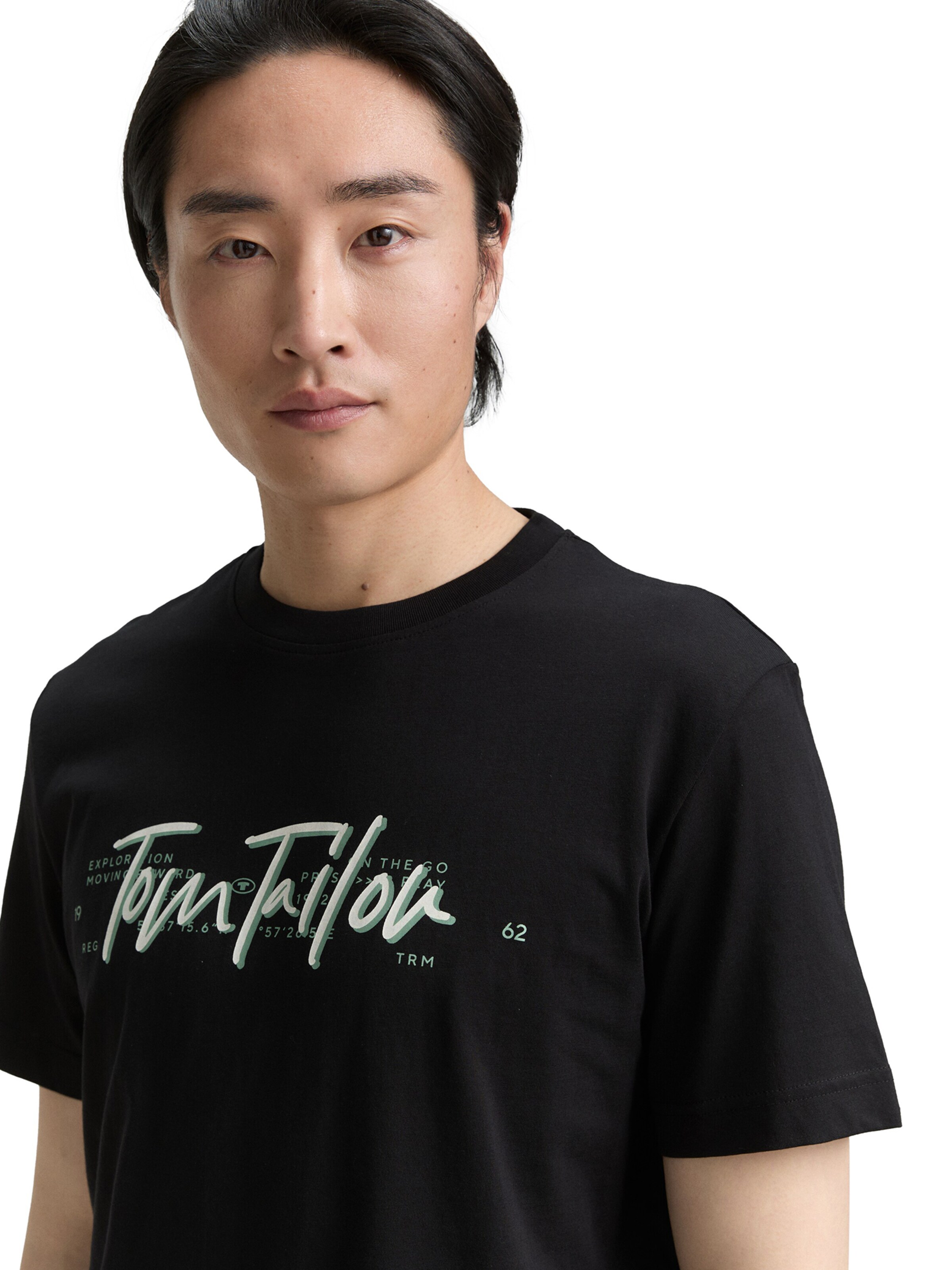 TOM TAILOR T-Shirt in Schwarz
