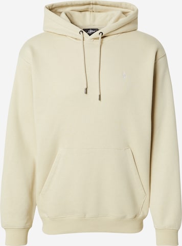 Sweat-shirt Volcom en beige : devant