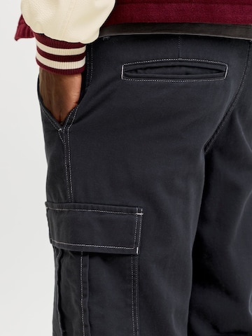 Loosefit Jeans cargo '12288612' di JACK & JONES in nero