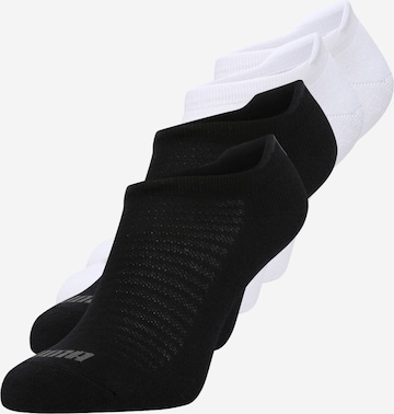 PUMA Къси чорапи в черно: отпред
