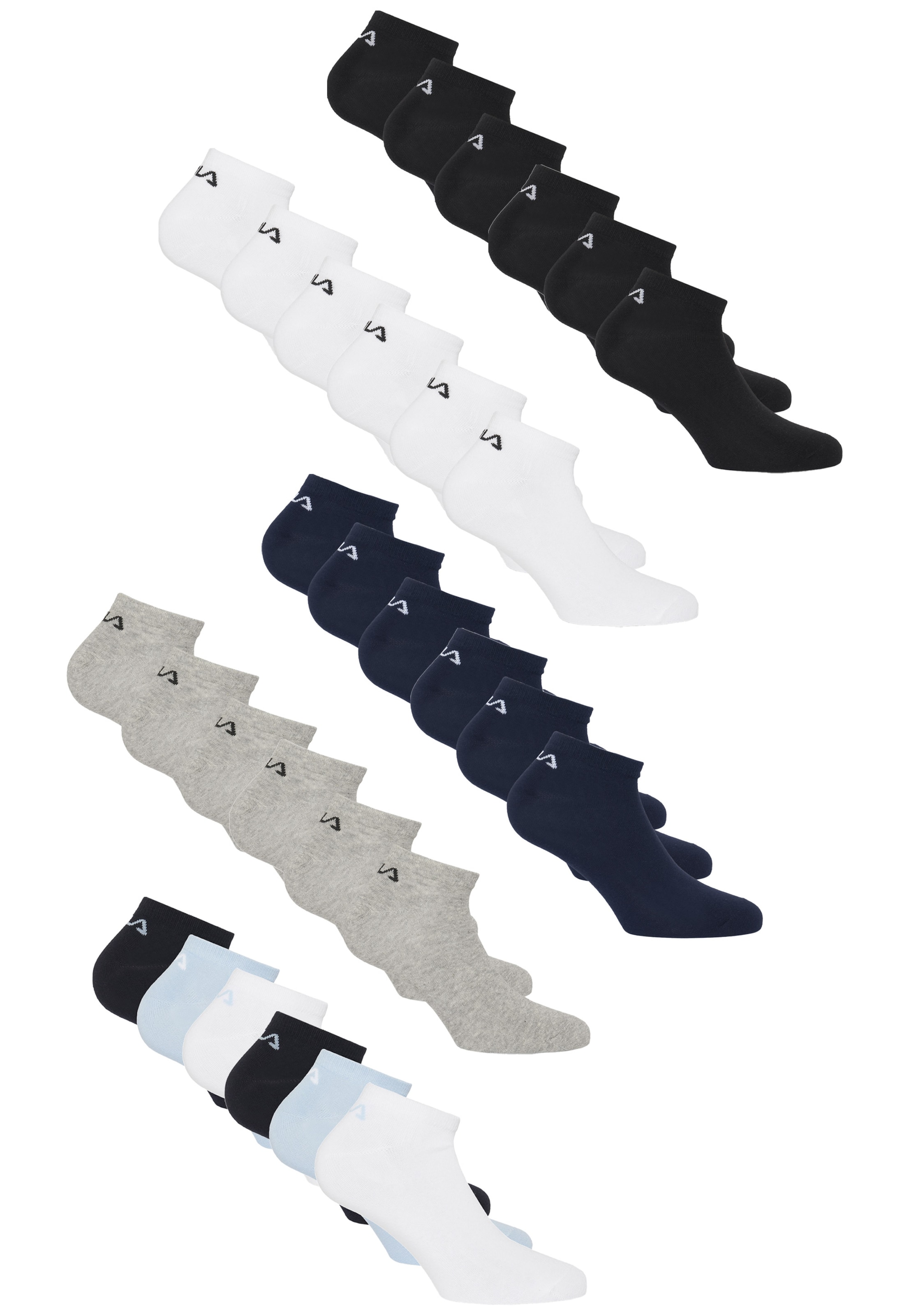 FILA Sneakersocken 30er Pack in Grau: Vorderseite
