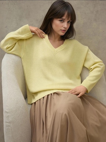 Hiccup Oversized trui in Geel