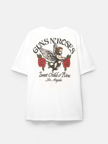T-Shirt Pull&Bear en blanc