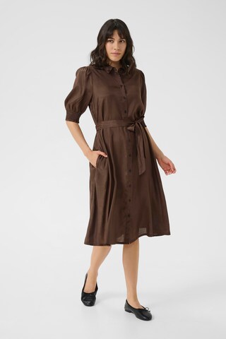 Kaffe Blousejurk 'Emine' in Bruin