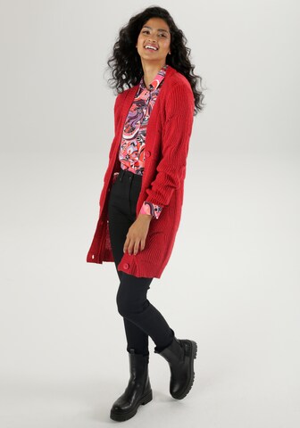 Aniston SELECTED Strickjacke in Rot