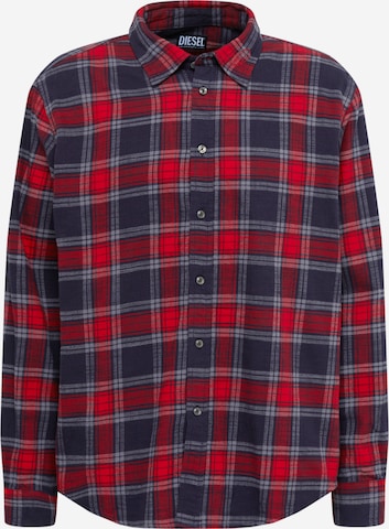 DIESEL Button Up Shirt in Red: front
