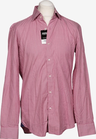 Tommy Hilfiger Tailored Button Up Shirt in L in Pink: front