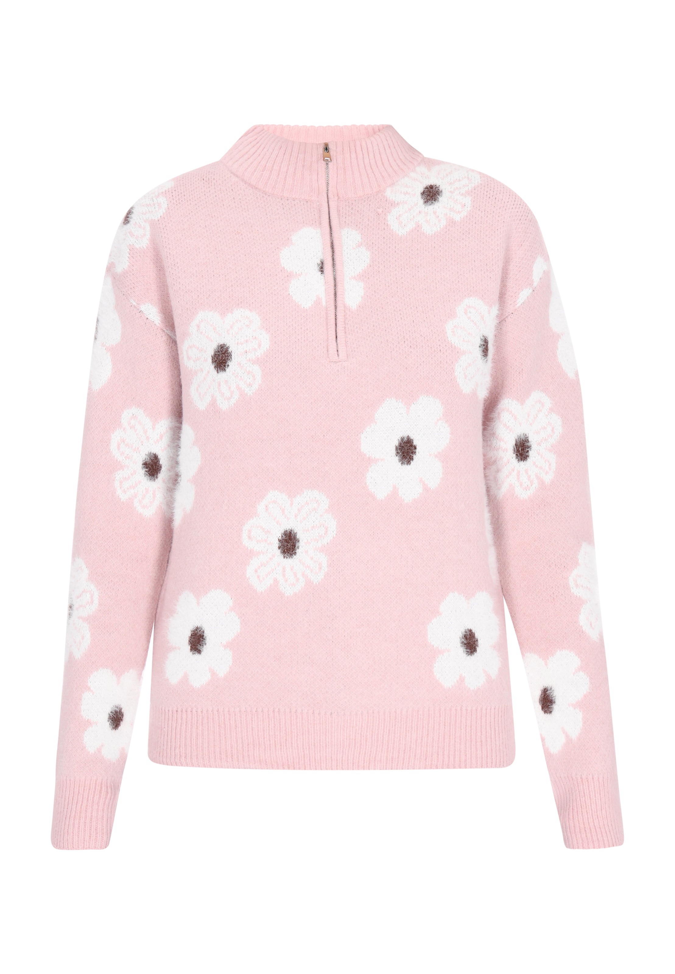 swirly Svetr – pink: přední strana