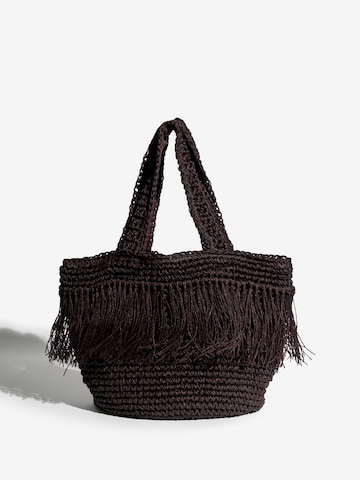 Lipsy Плажна чанта в кафяво