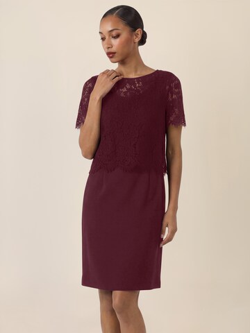 APART Sheath Dress in Red: front