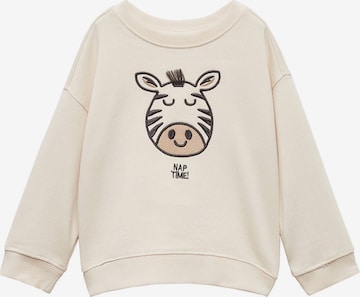 MANGO KIDSSweater majica 'ZEBRA' - smeđa boja: prednji dio