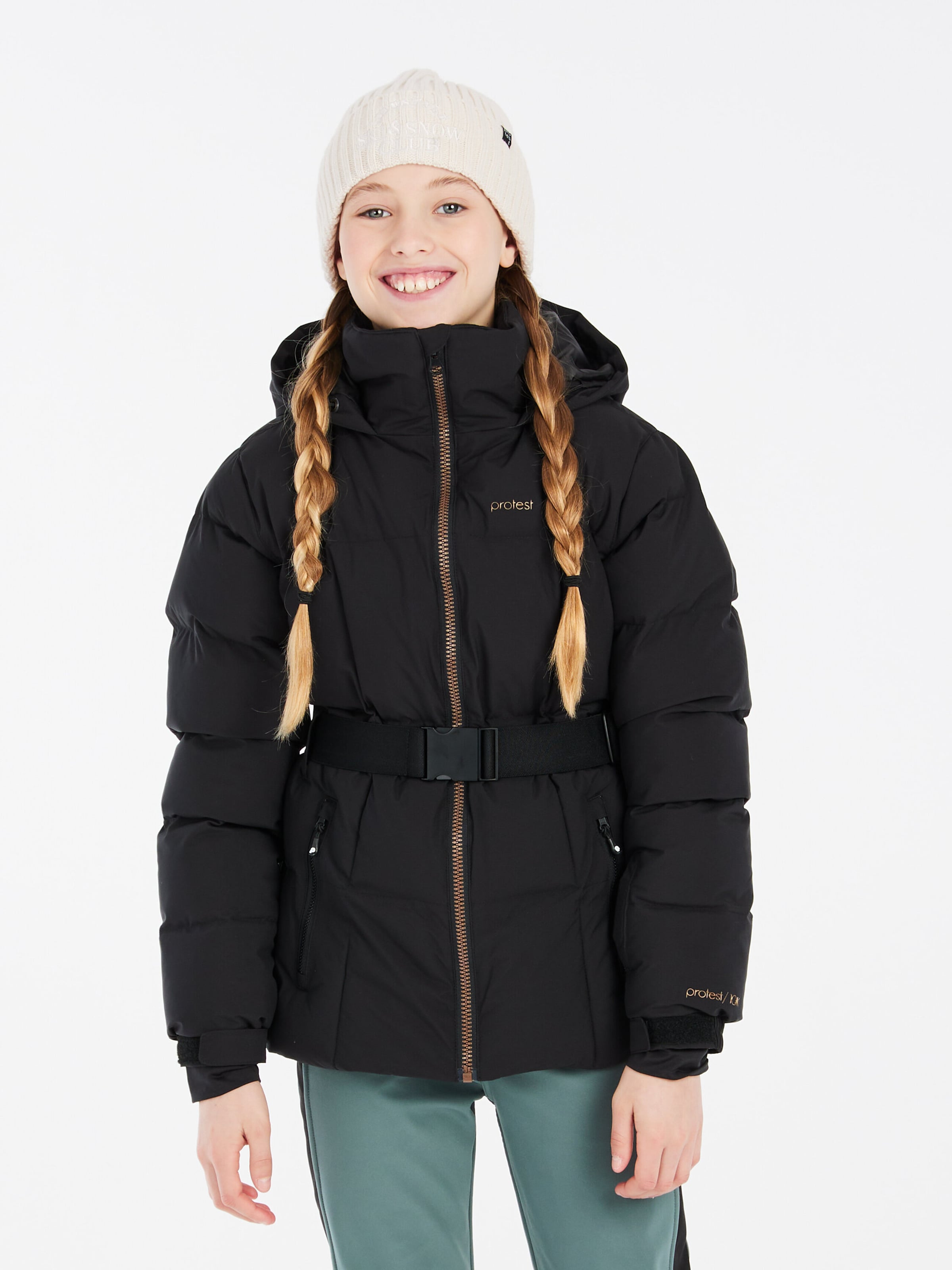 PROTEST Sportjacke 'PRTSANI JR'‌‌‌‌‌‌‌‌ in Schwarz: Vorderseite