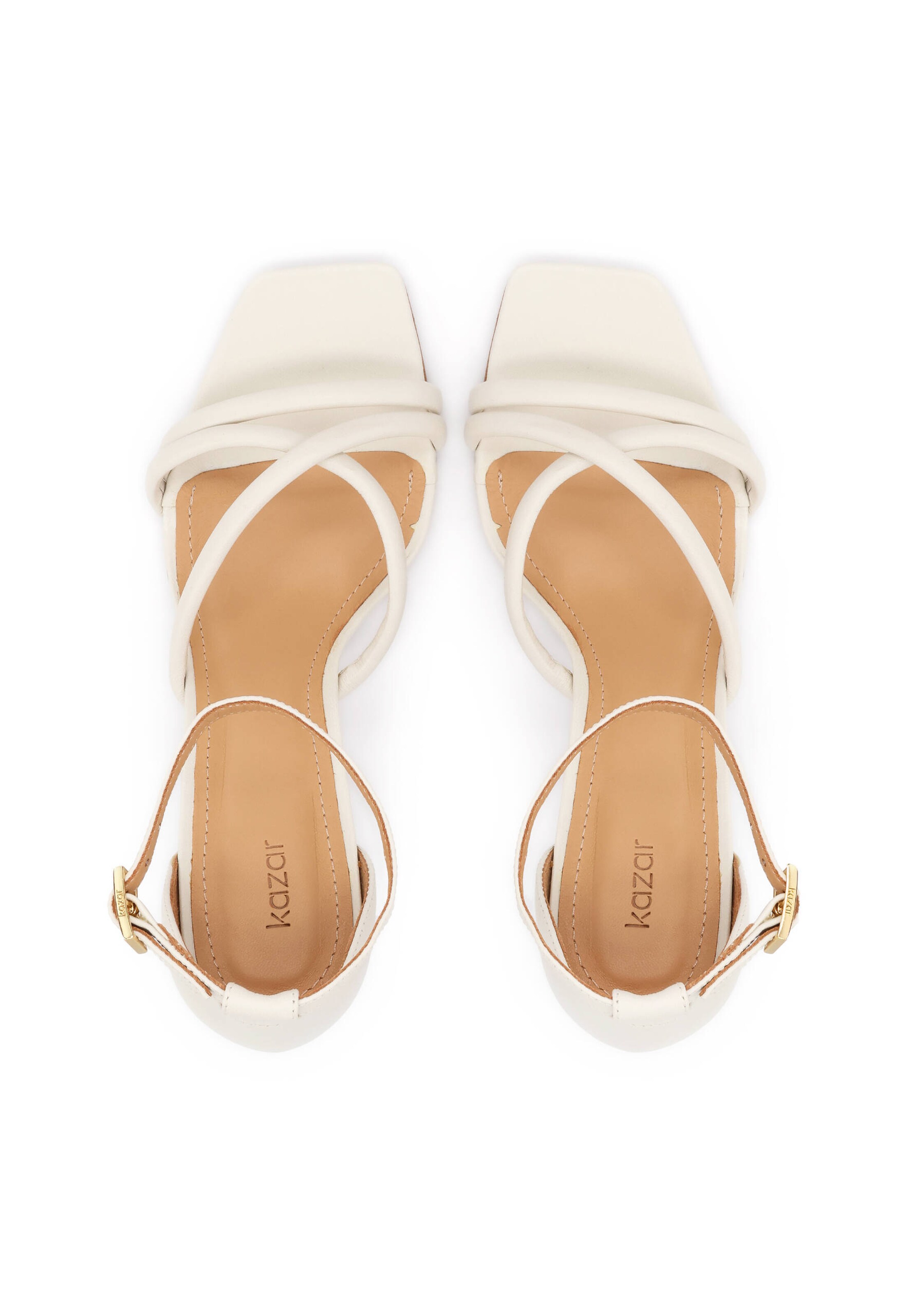 Kazar Сандали с каишка в бяло