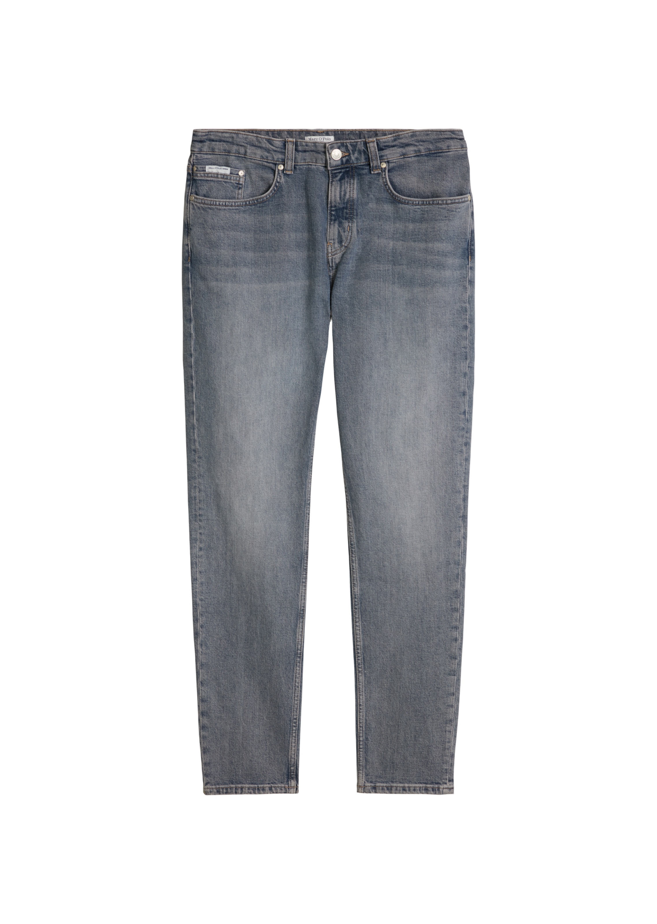 Marc O'Polo DENIM Tapered Jeans in Blauw: voorkant