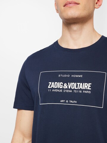 Zadig & Voltaire Póló 'TED BLASON' - kék