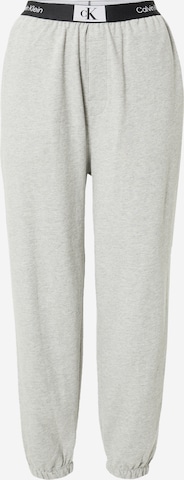 Calvin Klein Underwear Tapered Pleat-Front Pants in Grey: front