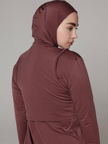 SIYA Swimwear T-shirt Badpak 'Hijab' in Lila