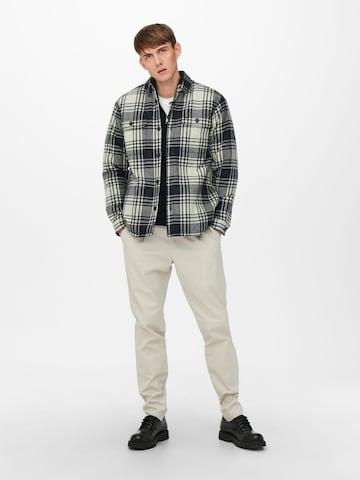 Only & Sons - Regular Fit Camisa 'Josh' em mistura de cores