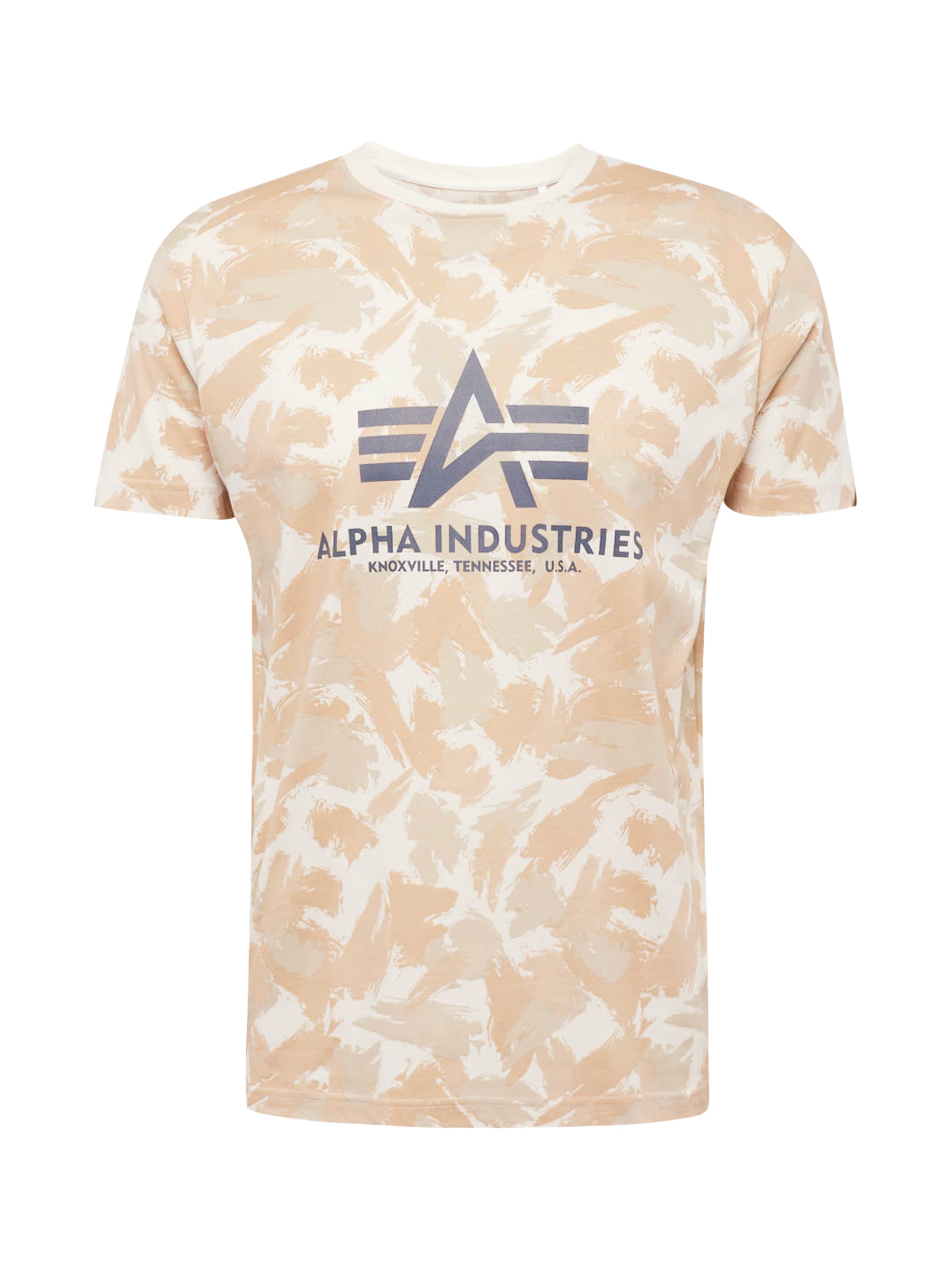 ALPHA INDUSTRIES Shirt in Beige: front