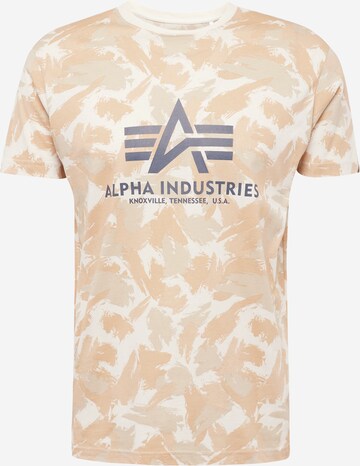 ALPHA INDUSTRIES - Camisa em bege: frente