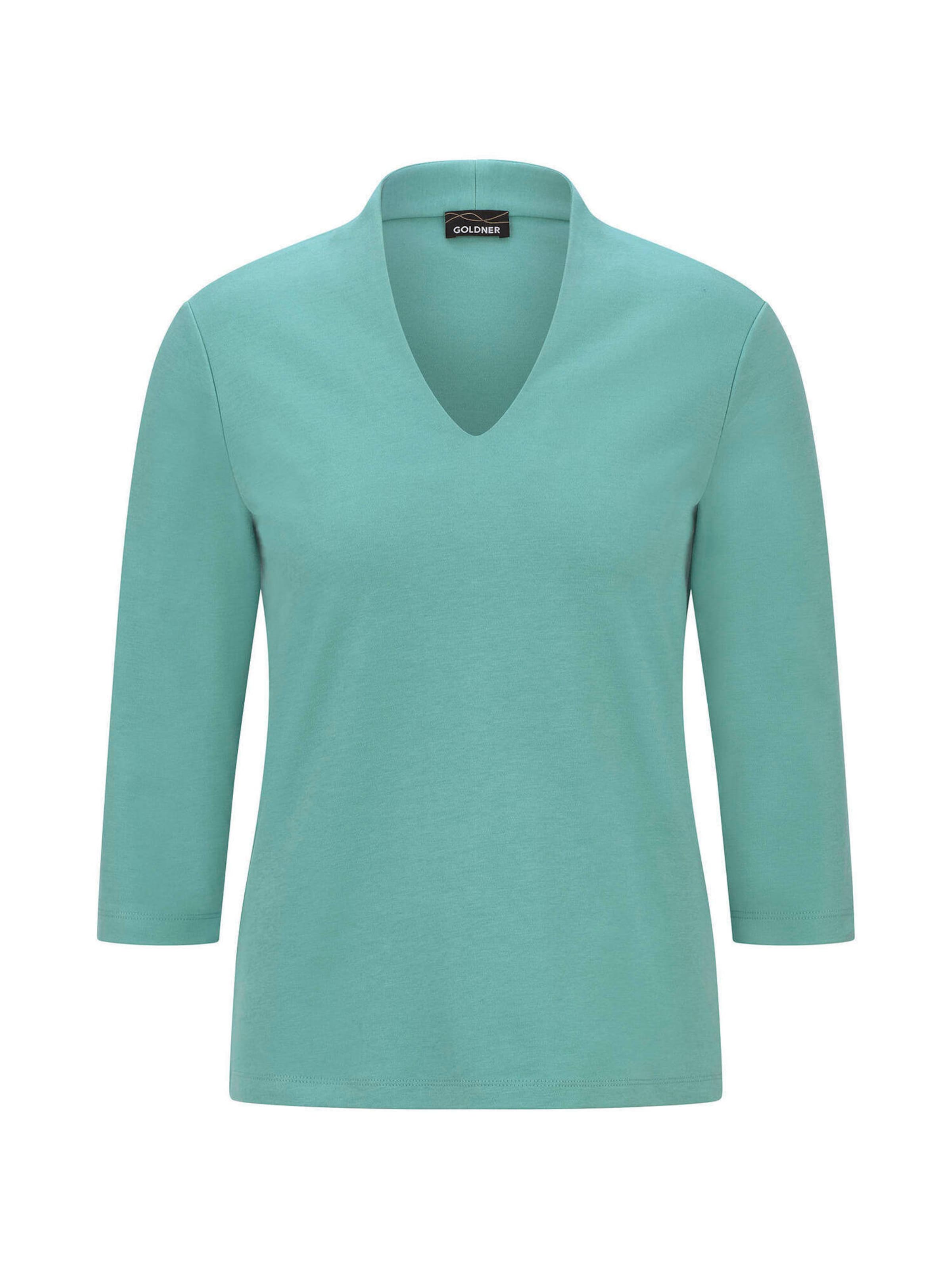 Goldner Shirt in M in grün, Produktansicht