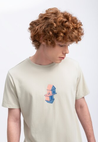 T-Shirt 'The Dream' Kaft en beige