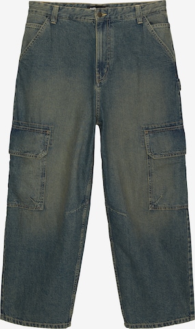 Pull&Bear Cargo jeans in Blue: front