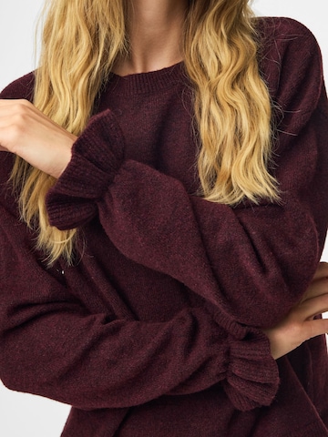 PIECES Pullover 'SALLY' in Rot
