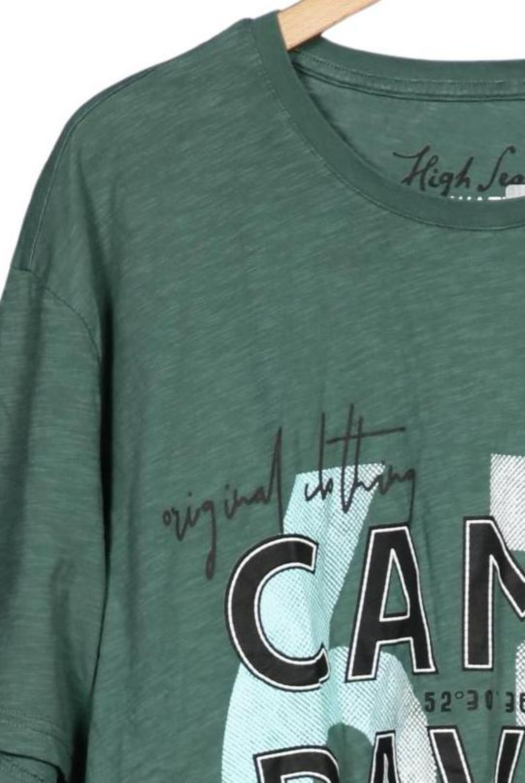 CAMP DAVID Shirt in 4XL in Green