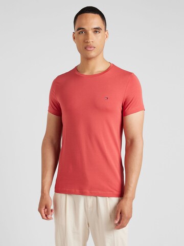 TOMMY HILFIGER Slim fit Μπλουζάκι σε κόκκινο: μπροστά