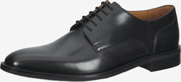 Gordon & Bros Lace-Up Shoes in Black: front