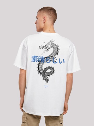 T-Shirt 'Japanese Styles' F4NT4STIC en blanc