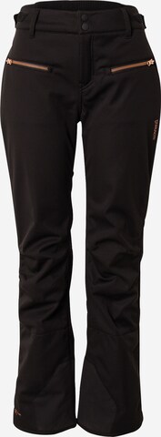 Wide leg Pantaloni per outdoor 'Coldlake-N' di BRUNOTTI in nero: frontale