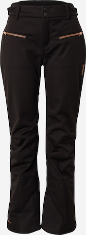 BRUNOTTI Szeroka nogawka Spodnie outdoor 'Coldlake-N' w kolorze czarny: przód