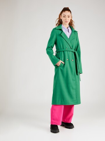 BRAVE SOUL Between-Seasons Coat in Green: front