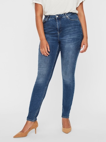 Vero Moda Curve Skinny Jeans 'Lora' i blå: forside