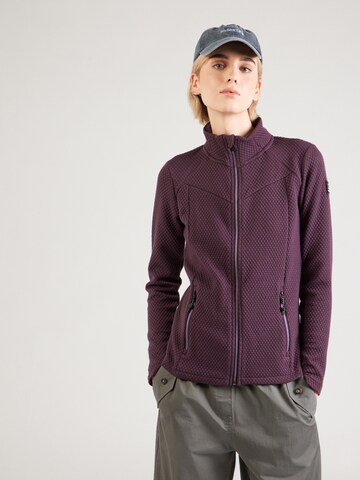 KILLTEC - Chaqueta polar funcional 'KOW 2' en lila: frente