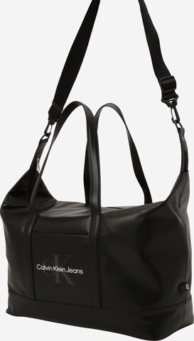 Sac de voyage Calvin Klein Jeans en noir : devant