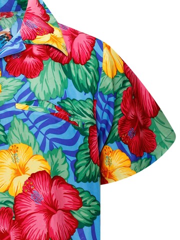 Maglietta 'Wild Flowers' di King Kameha in blu
