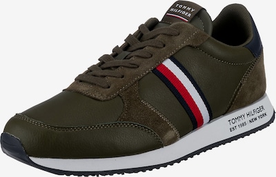 TOMMY HILFIGER Sneaker in navy / oliv / rot / weiß, Produktansicht