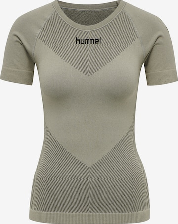 T-shirt fonctionnel 'First Seamless' Hummel en gris : devant