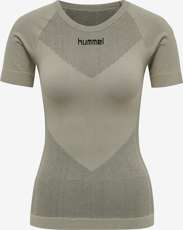 Maglia funzionale 'First Seamless' di Hummel in grigio: frontale