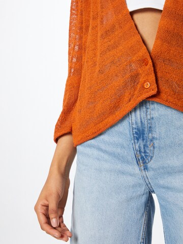 QS Knit Cardigan in Orange