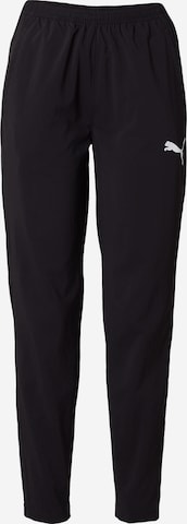 PUMA - Tapered Calças de desporto em branco: frente