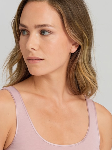 Hanro Tank Top ' Cotton Seamless ' in Pink