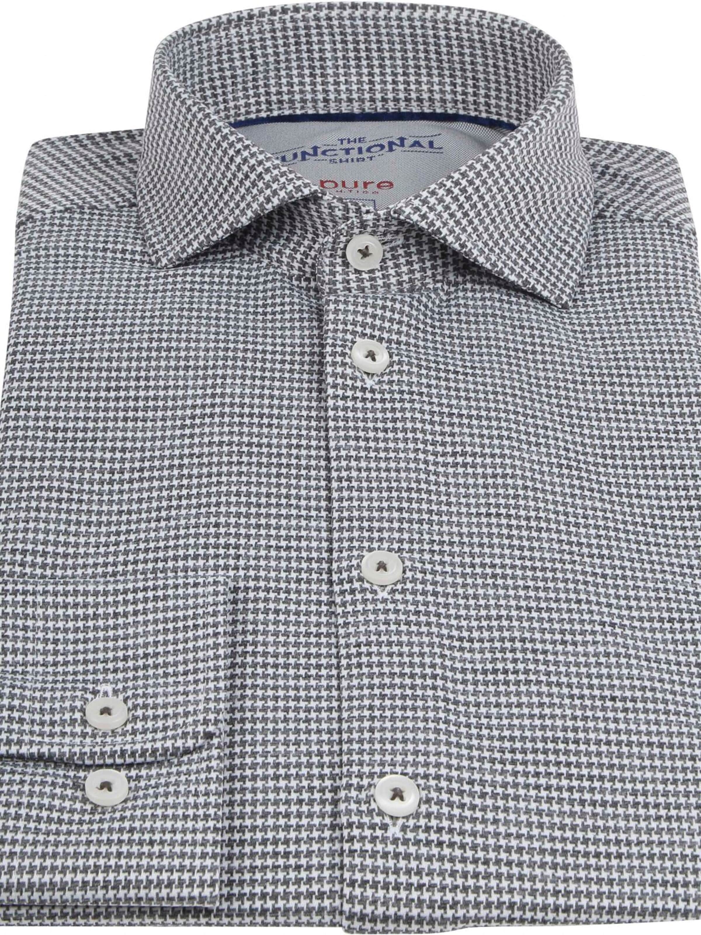 PURE Slim Fit Hemd‌ in Grau